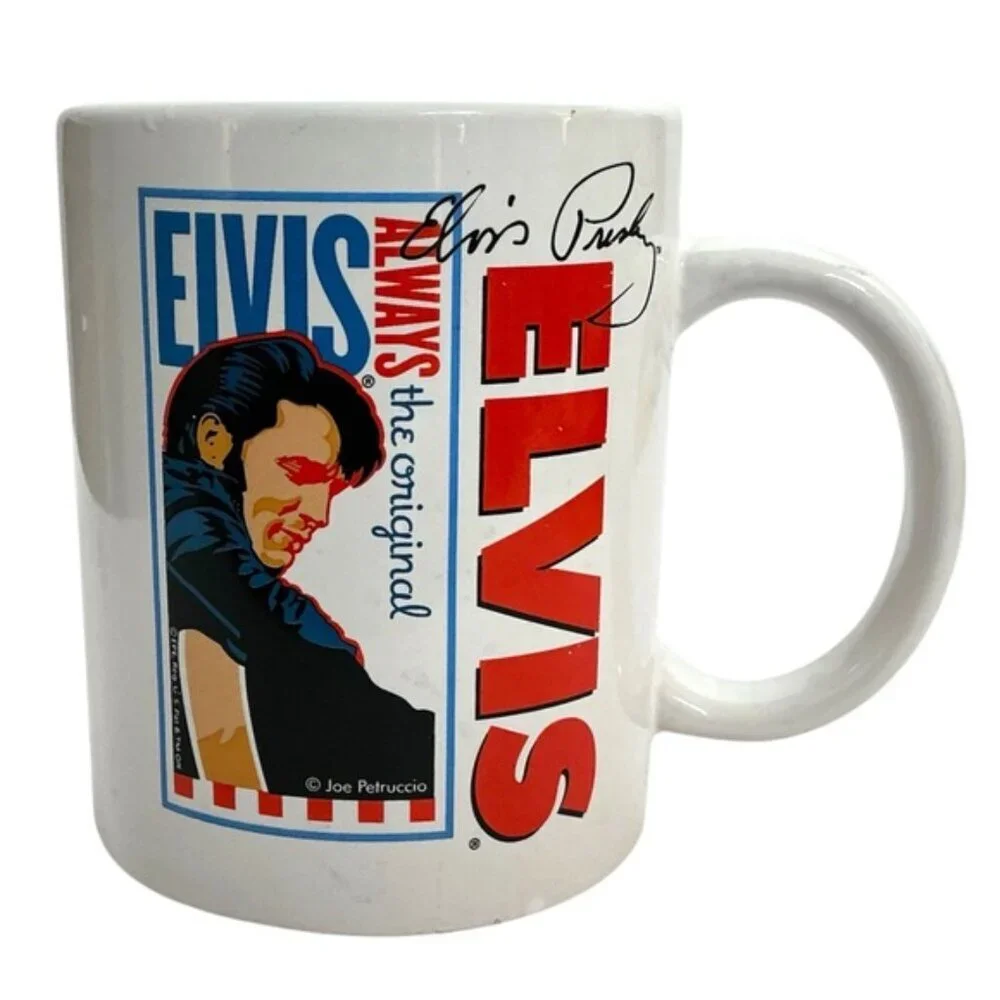 Vintage Elvis Presley Mug with Signature 12 oz Coffee Tea White 2010 Collectible - Picture 4 of 16